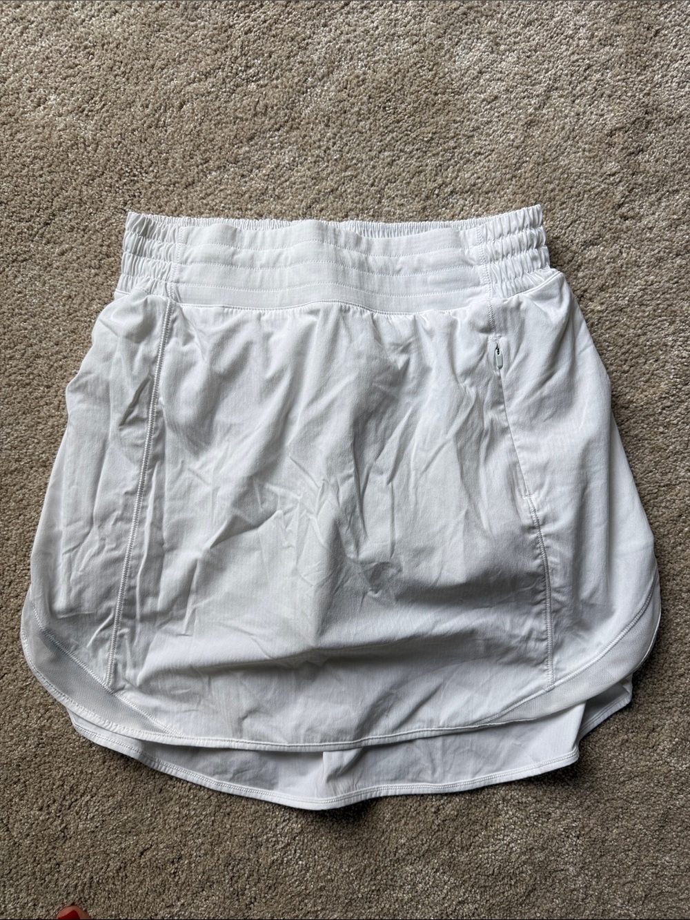 lululemon athletica White Athletic Skirt with Builtin Shorts